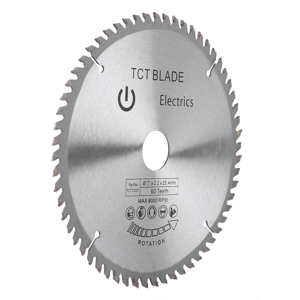 7 Zoll (180 Mm) 60-zahn-hartmetall-kreissägeblatt-trennscheibe Für Holz Und Kunststoff