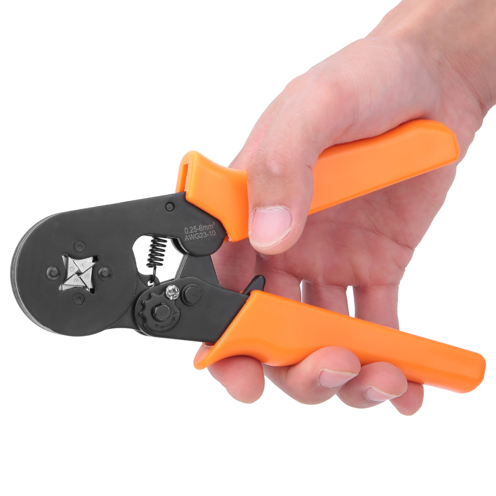 Selbstjustierende Crimpzange Für Aderendhülsen, Crimpzange Für Kabelschuhe, 0,25–6 Mm², 23–10 Awg