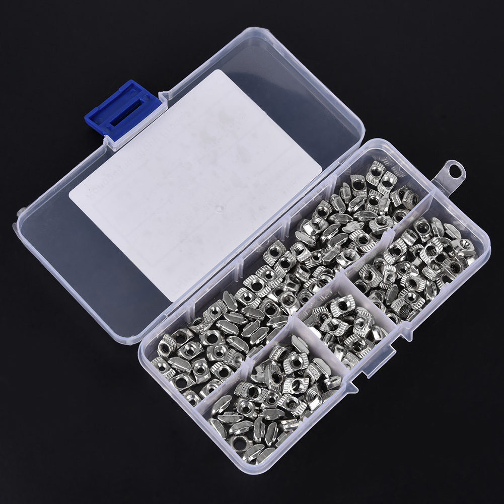160 Stück T-nut-gleitmuttern-befestigungselemente M3 M4 M5 Für Aluminiumprofile 2020
