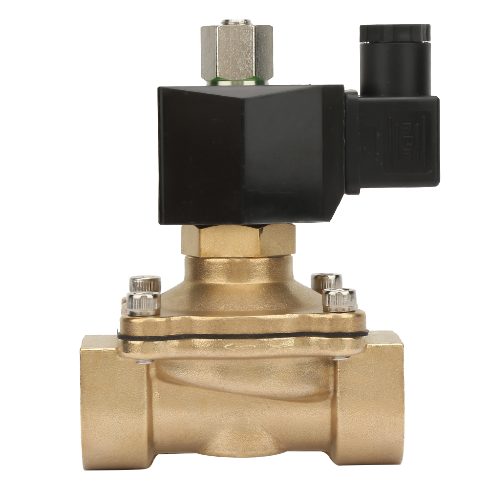 Fluidregler G1" Elektrisches Magnetventil Dn25 Nc Elektromagnetisches Messingventil (dc 12v)