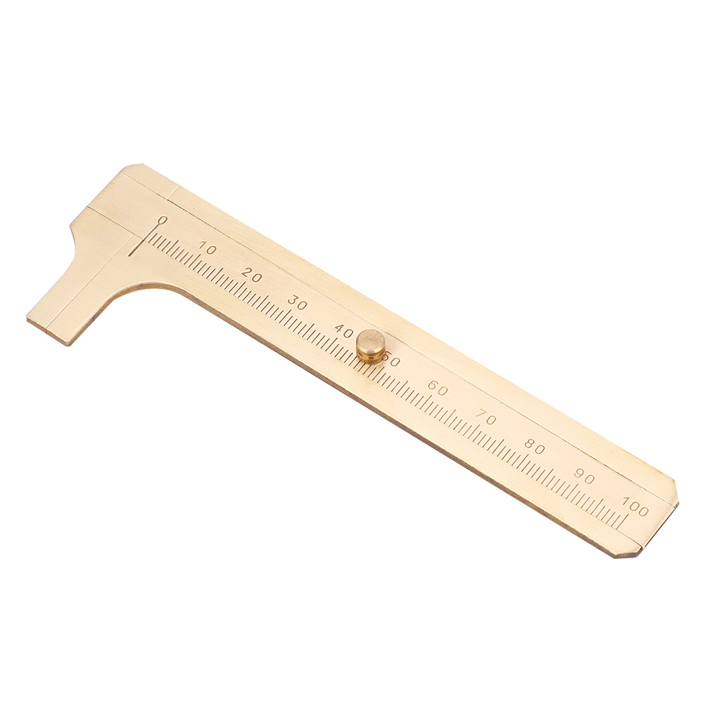 Messschieber Aus Messing, Einzelskala, Schmuckmesslineal 0-100 Mm