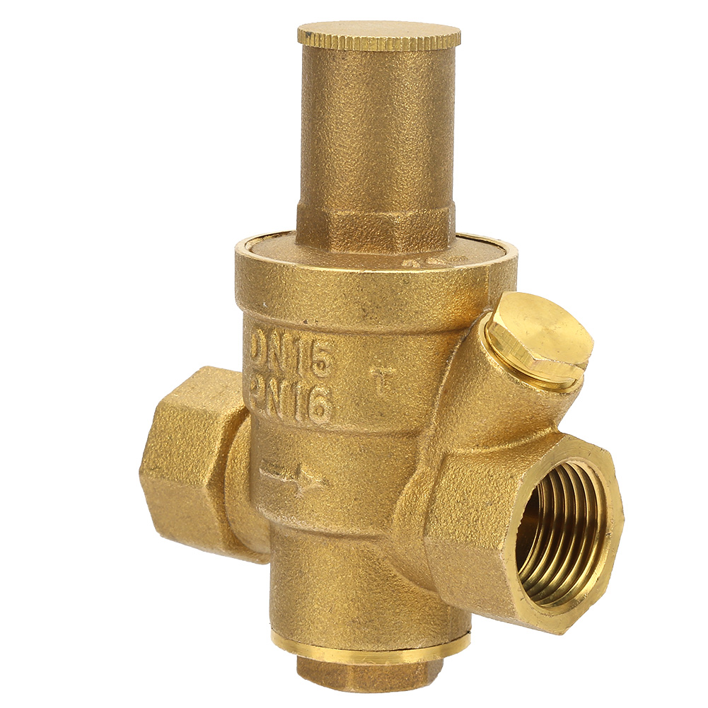 1 Stück Einstellbares Wasserdruckminderungsventil Aus Messing, Gewinde Dn15 1/2
