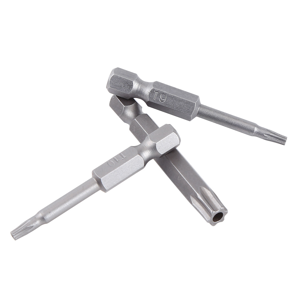 12-teiliges Set Magnetischer Sternkopf-schraubendreherbits Aus S2-stahl Mit 1/4-zoll-schaft (50 Mm), Größen T5-t40