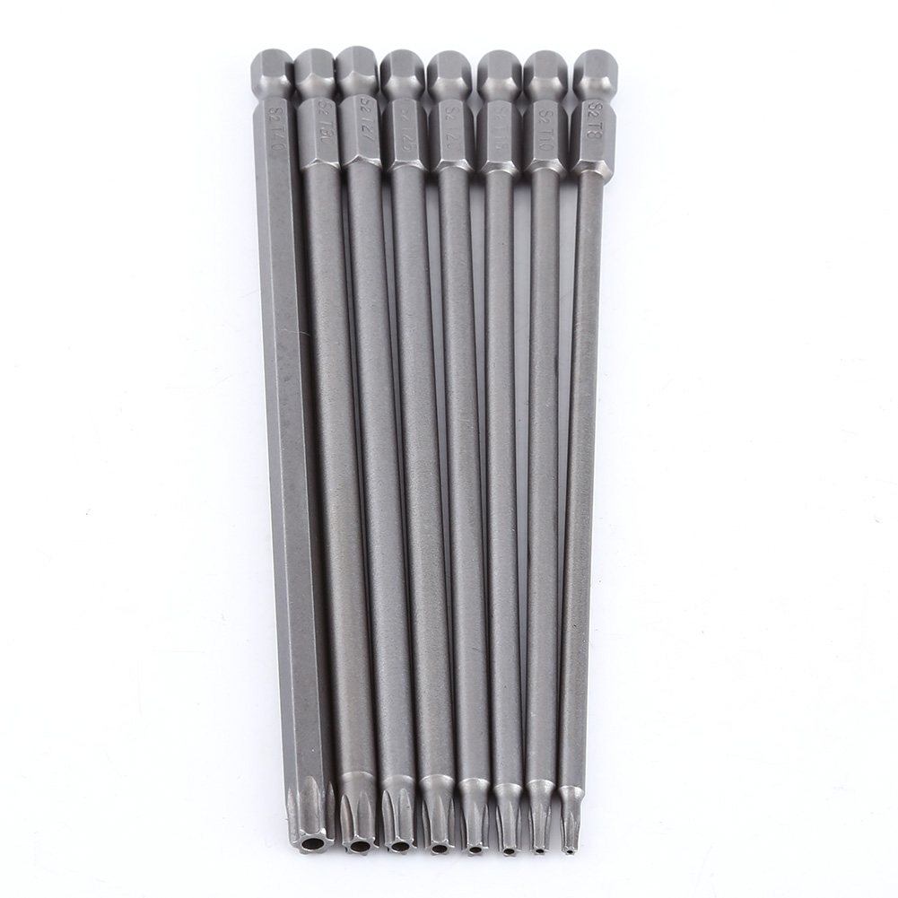 150 Mm 8-teiliges S2-stahl-sternkopf-schraubendreher-set Mit Bits, Handwerkzeugen Und Magnet-schraubendreher-set