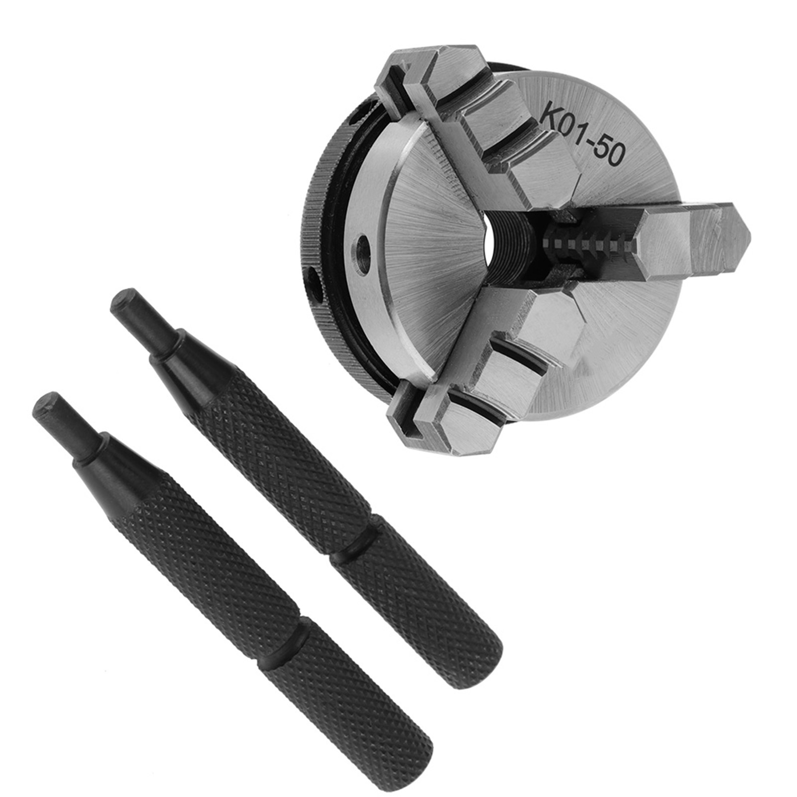 K01-50 50-mm-spiralbohrfutter, Mini-handbohrfutter Für Holzbearbeitung Mit 3 Backen Und Befestigungsgewinde