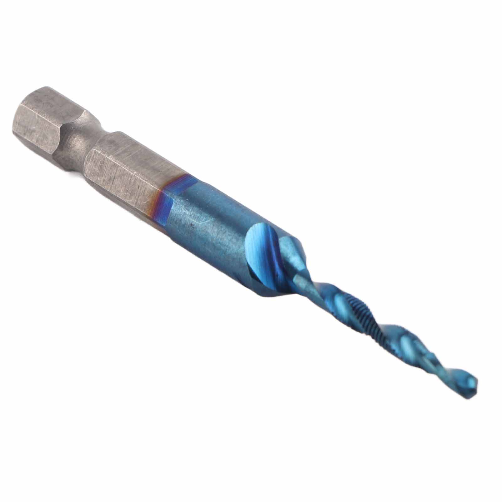 Hss-gewindebohrer, Blau Beschichtet, 6,35 Mm Sechskantschaft, Hss-verbundgewindebohrer (m3)