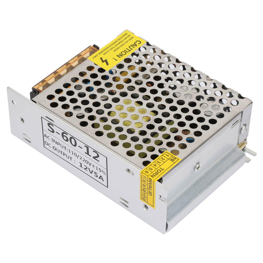 Industrielles 12v 5a Dc Led-schaltnetzteil-treiberadapter