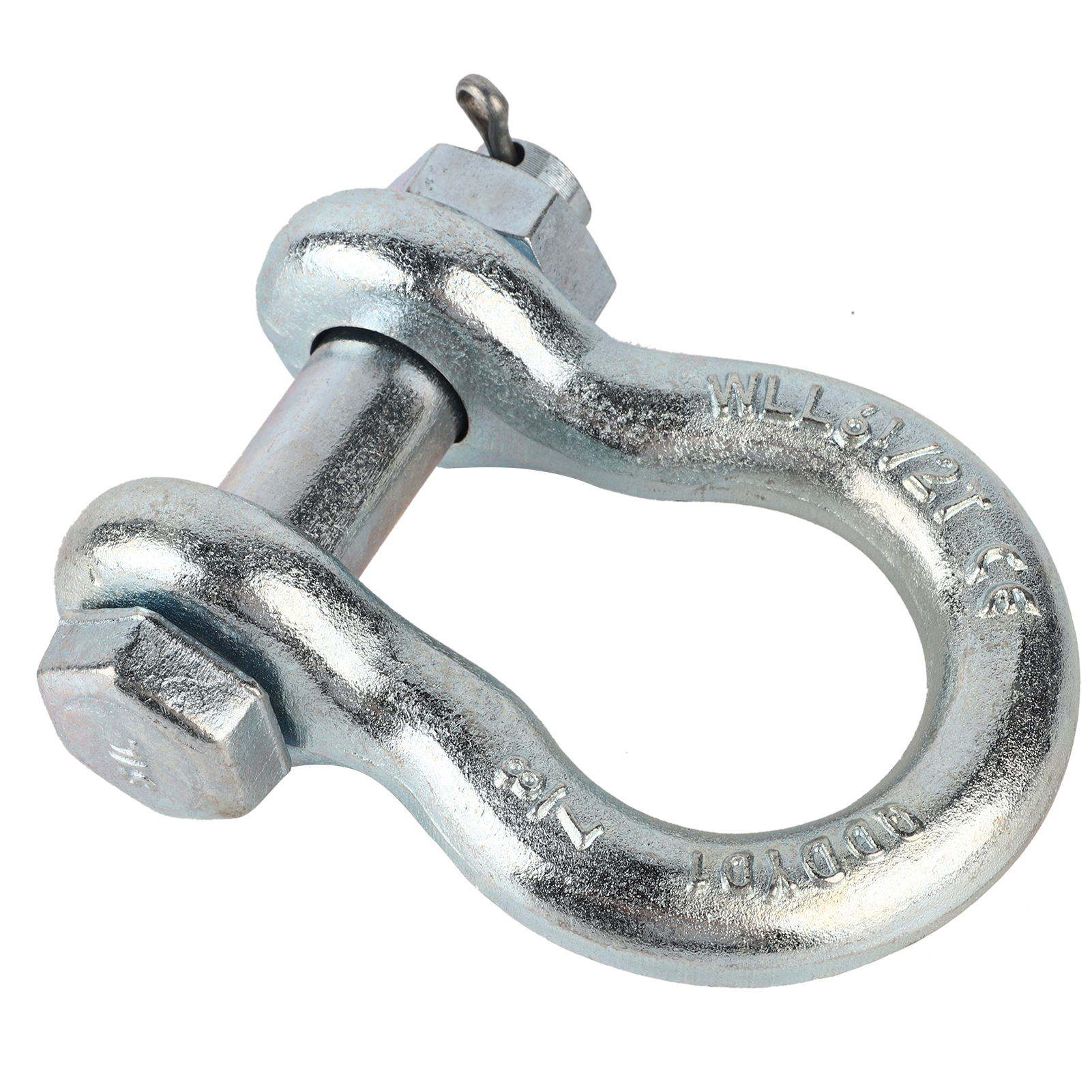 Ankerschäkel, Hochbelastbar, Aus Legiertem Stahl, Bügelform Mit Mutter, Schiffshebewerksteile, 1 Stück, 6,5 T Ankerschäkel