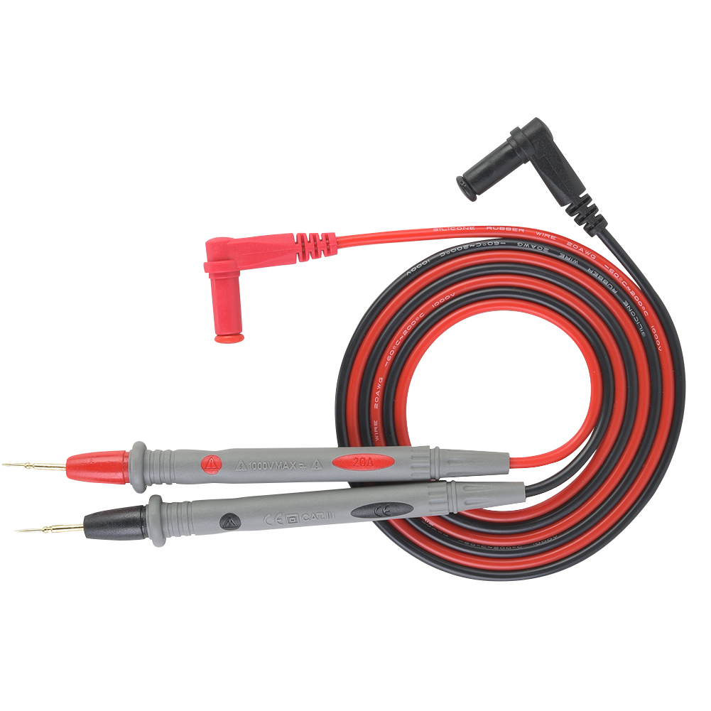 2 Stück Pt1006 Digitalmultimeter-messspitzen Mit Nadelspitze, Messleitungen 20 A, 109 Cm