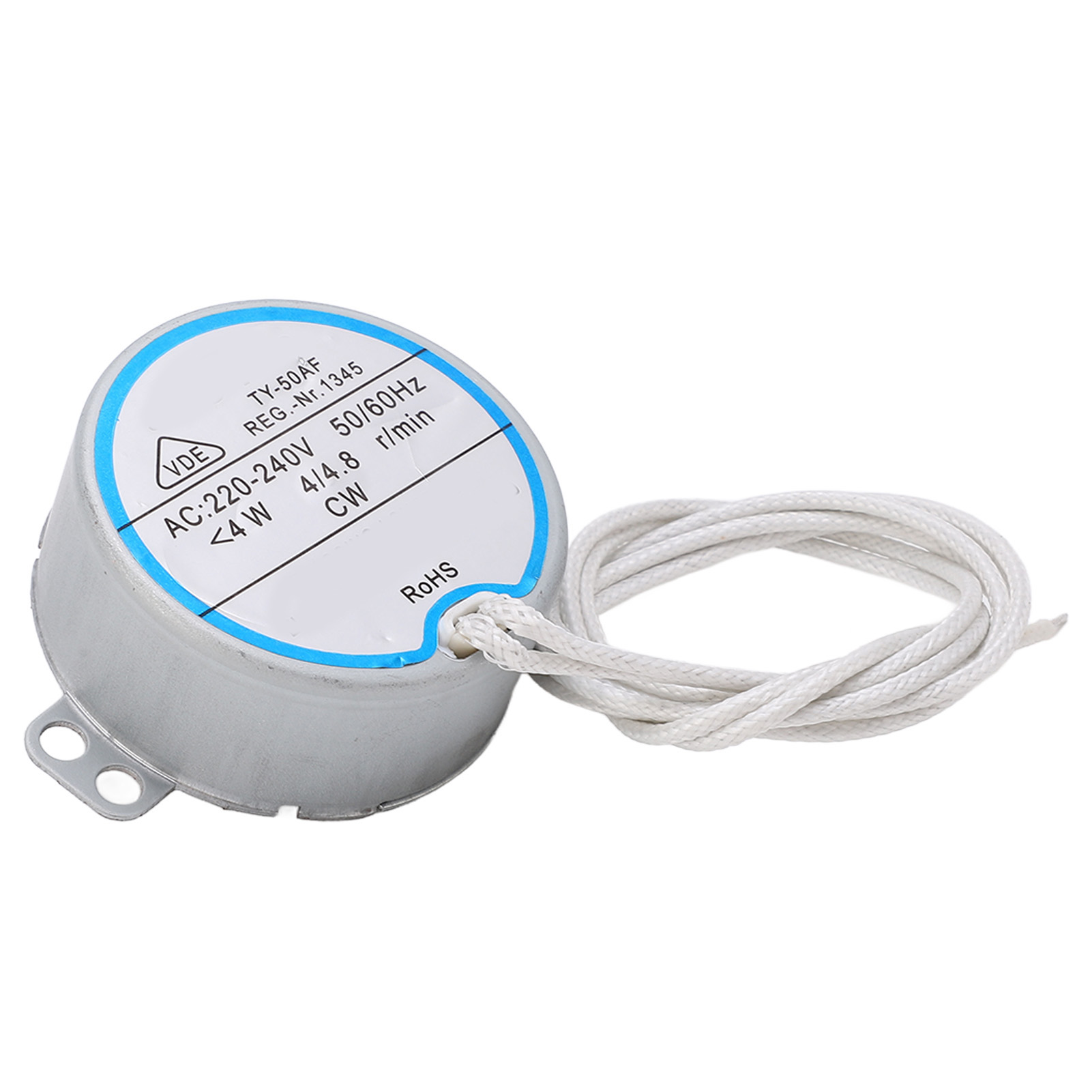 Synchronmotor, Metall, Elektrisch, Flexibel, Im Uhrzeigersinn, Unidirektional, Ac 220–240 V, 2,5 Ω, Ty 50 A