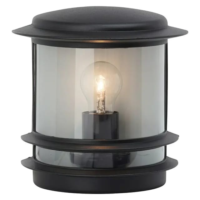 Lampe Hollywood Außenwandleuchte schwarz 1x A60, E27, 60W, geeignet für Normallampen (nicht enthalten) IP-Schutzart: 44 - spritzwassergeschützt