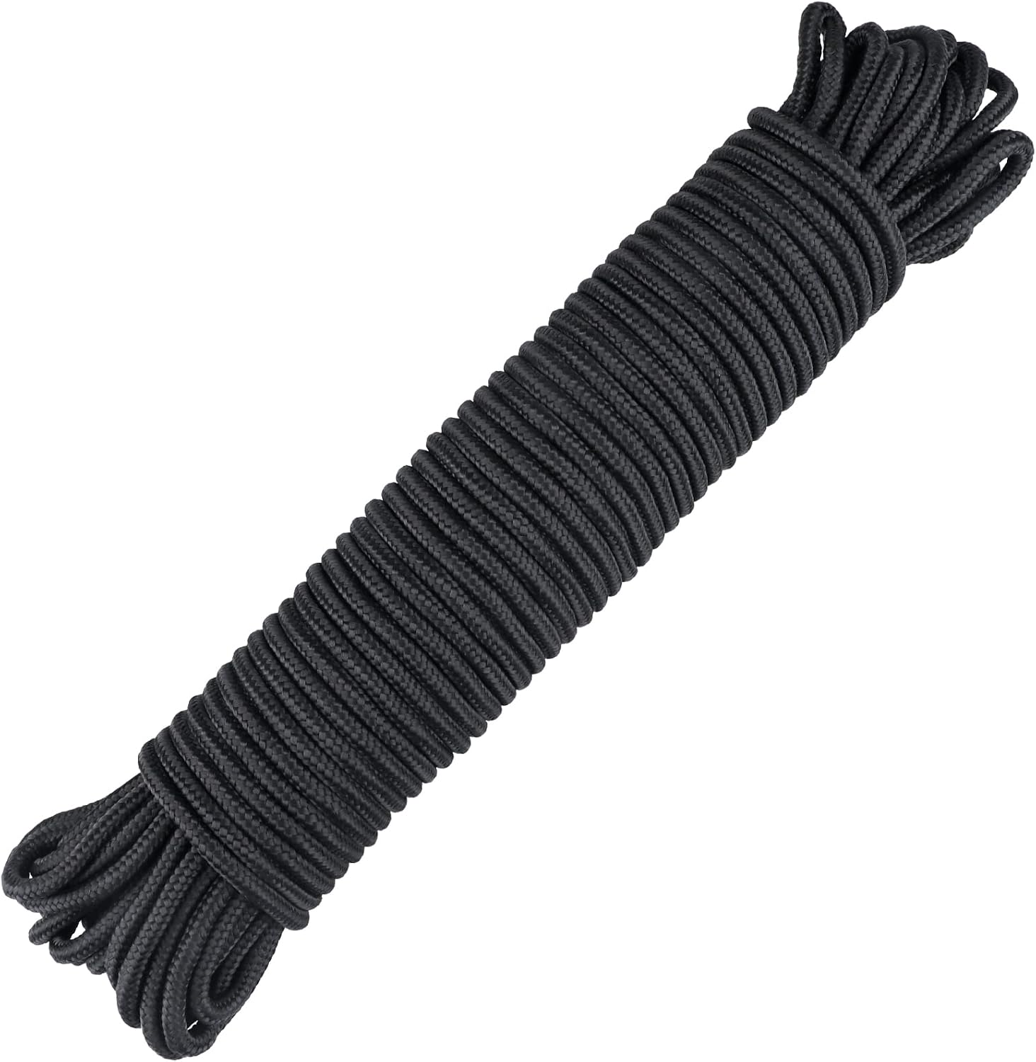 Mehrzweck-nylonseil, Schwarz Geflochten, 6 Mm X 30 M