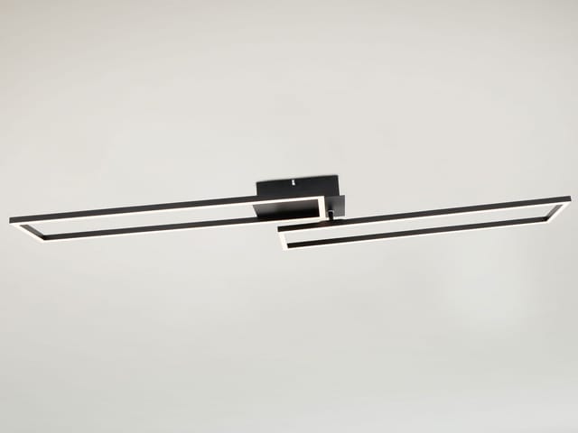 Briloner - led Deckenleuchte dimmbar Fernbedienung cct Timer 40W schwarz Leuchten