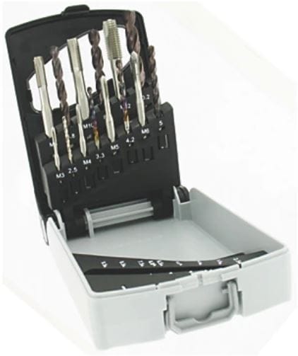 15-teiliges Set Gewindebohrer und Bohrer 1 Tag Tivoly 11900170029