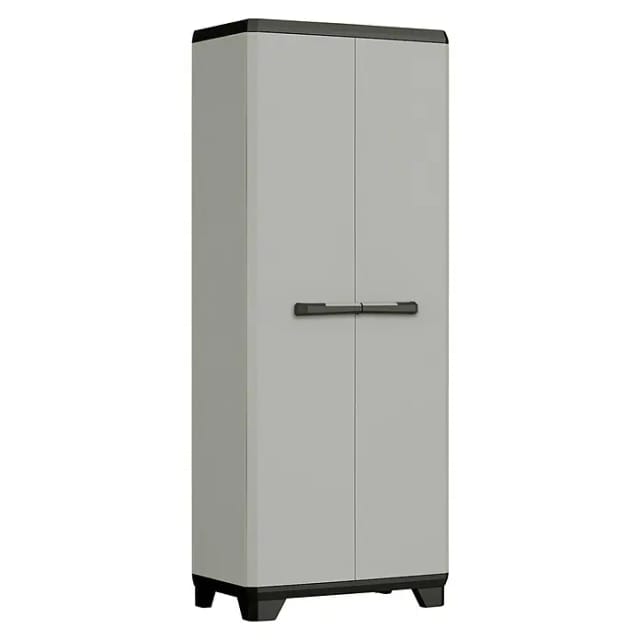 Curver Keter Kleiderschrank mit linearer Höhe, 3 Regale, 173 x 68 x 39 cm, Schwarz, IS246637