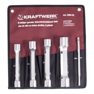 Kraftwerk - 6-t. Rohrsteckschl.satz 21-32 mm+Stift
