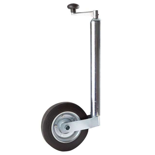 Trendline - Stützrad für Anhänger ø 4,8cm mit Kurbel Universal Wohnwagen Bugrad