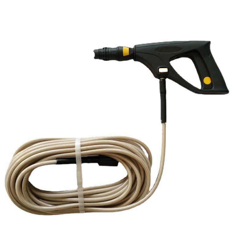 Kompakte Hochdruck-wasserpistole, Schaumpistole Mit Anschlussstück Und 8 M Langem Fiberglasschlauch, Zubehör Für Hochdruckreiniger, Ideal Für Die Auto- Und Gartenwäsche