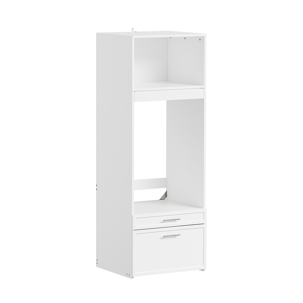 Sobuy Waschmaschinenumbauschrank Mit Türen & Kleiderstange Platzsparender Hochschrank Für Waschküche, Weiß 66×60.5×186 Cm Tragkraft 120 Kg Bzr230-w