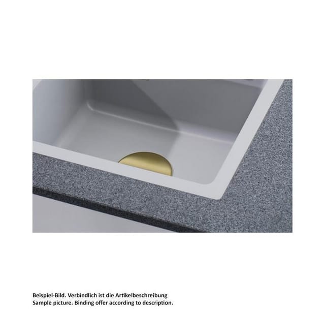 Systemceram Sink And Shower Cover Ablaufabdeckung Mattgold