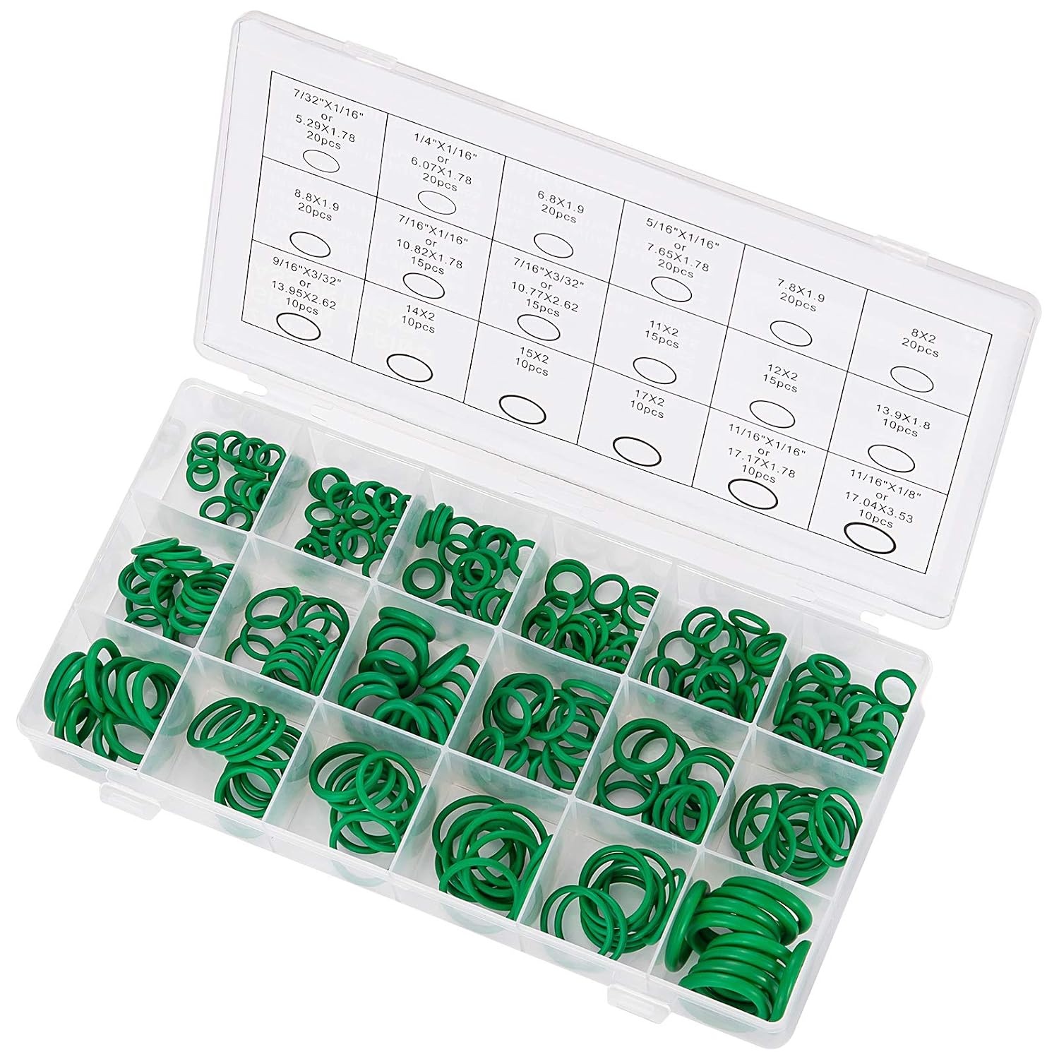 270-teiliger O-ring-satz, 18 Größen, Für Hydraulik- Und Klimaanlagensysteme