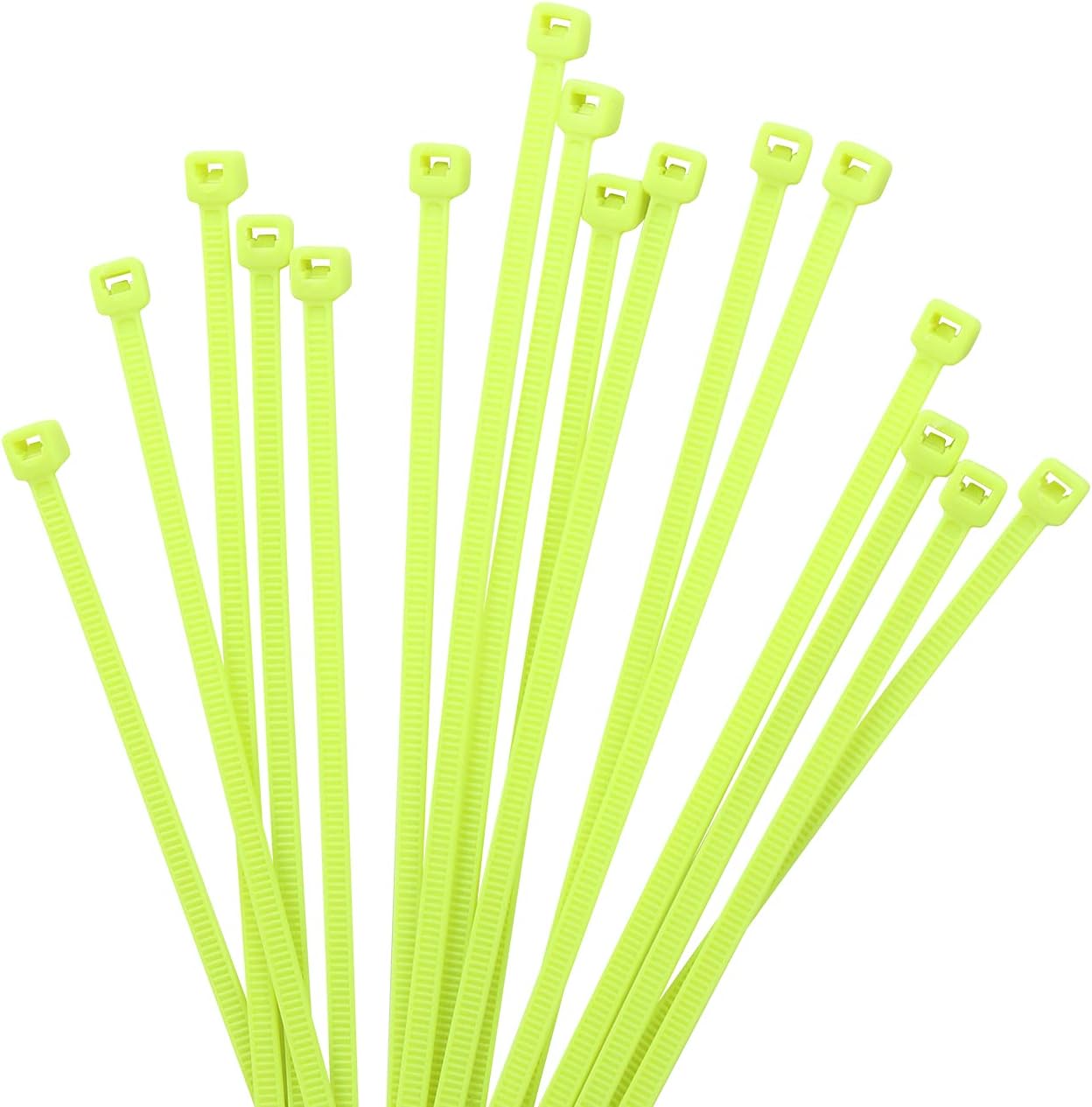 Packung Mit 1000 Selbstsichernden Nylon-kabelbindern, 100 Mm X 2,5 Mm, Apfelgrün, Für Den Innen- Und Außenbereich