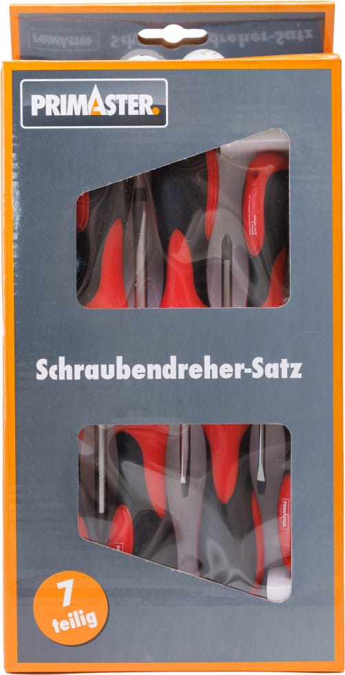 Primaster - TrendLine Schlitz Schraubendreher-Set, 7-teilig Schraubenzieher