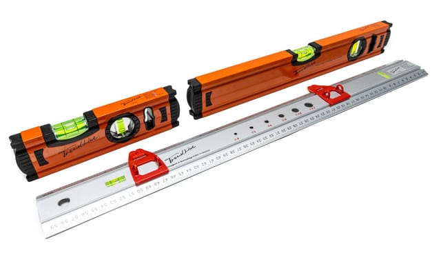 Trendline - Wasserwaagen Richtwaage Set 3-teilig 200 mm, 400 mm, 600 mm
