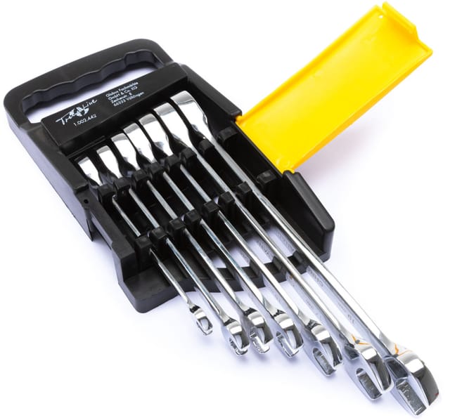 Ring-Maulschlüssel-Set Ratschenschlüssel 7 teilig - Trendline