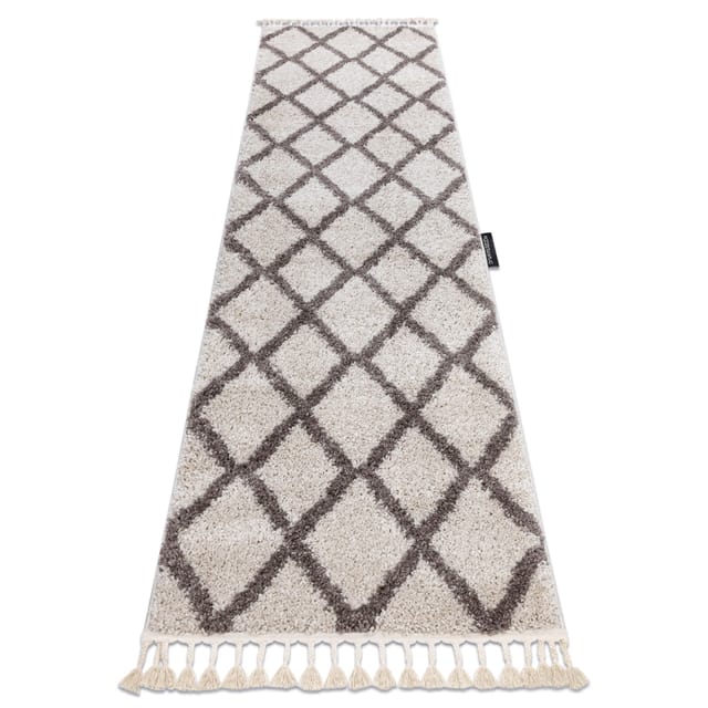 Rugsx - Teppich, Läufer berber troik sahne - in die Küche, Halle, Korridor beige 60x300 cm