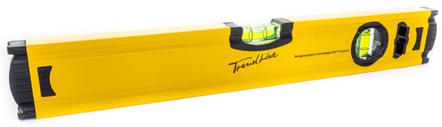 TrendLine Wasserwaage Richtwaage 40 cm 2 Libellen Aluminium Messwerkzeug Waage