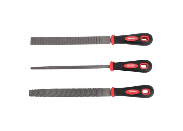 Trendline - Raspel-Set 3 tlg Rundraspel Flachraspel Halbrundraspel Raspel