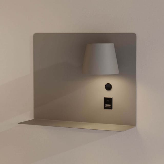 Wandleuchte zum Lesen mit USB- und USB-C-Anschluss "BASKOP" - 6W