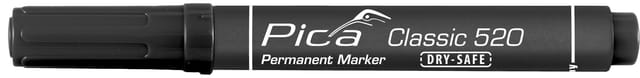 Permanentmarker 1-4mm, Rund spitze, schwarz / sb - Pica