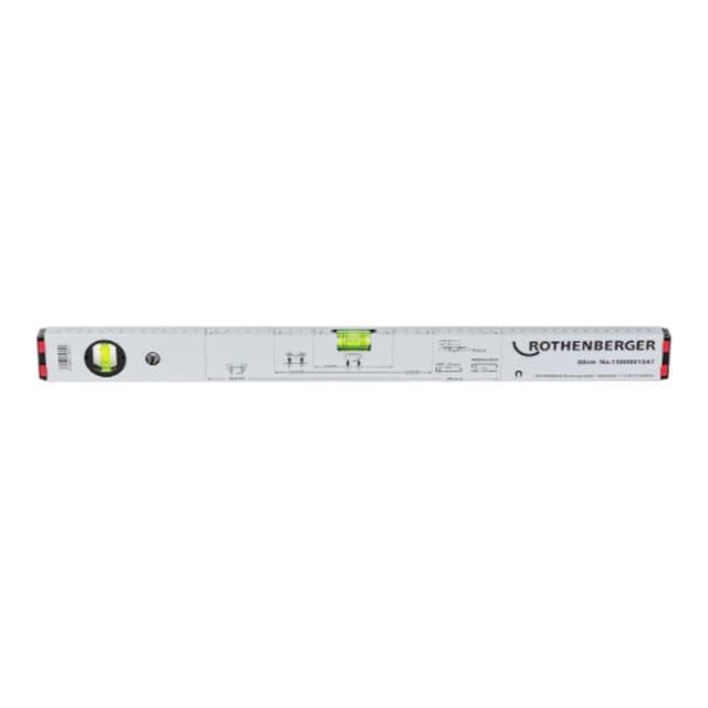 Rothenberger - Alu-Wasserwaage, 600mm, mit Magneten - 1500001547