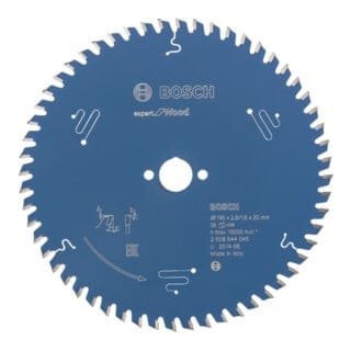 Bosch Expert for Wood Kreissägeblatt 190 x 20 x 2,6 mm 56 Zähne für Holz ( 2608644046 )