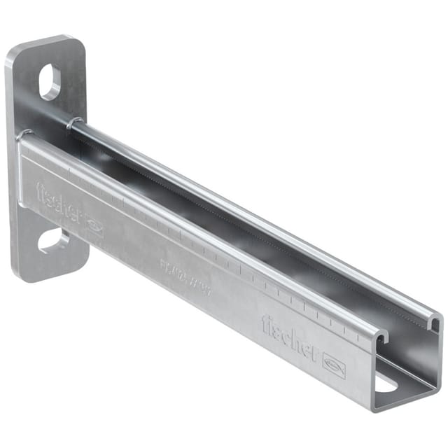 Fischer - Auslegerkonsole fca Montageschiene Profil 41/2,5 750mm, gemäß R30mlAR / EN1363-1 & R120, Stahl feuerverzinkt