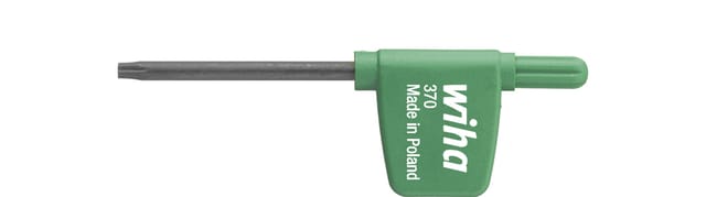 Stiftschlüssel mit Fähnchengriff TORX® schwarzoxidiert T6 (03725) - Wiha