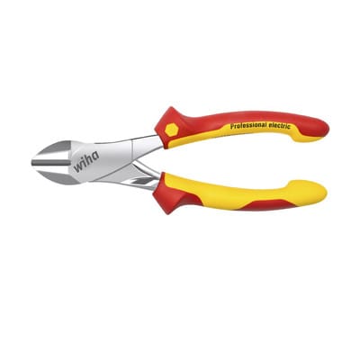 Wiha Kraftseitenschneider Professional electric mit DynamicJoint® mit ein- und ausschaltbarer Öffnungsfeder 200 mm, 8" (41279)