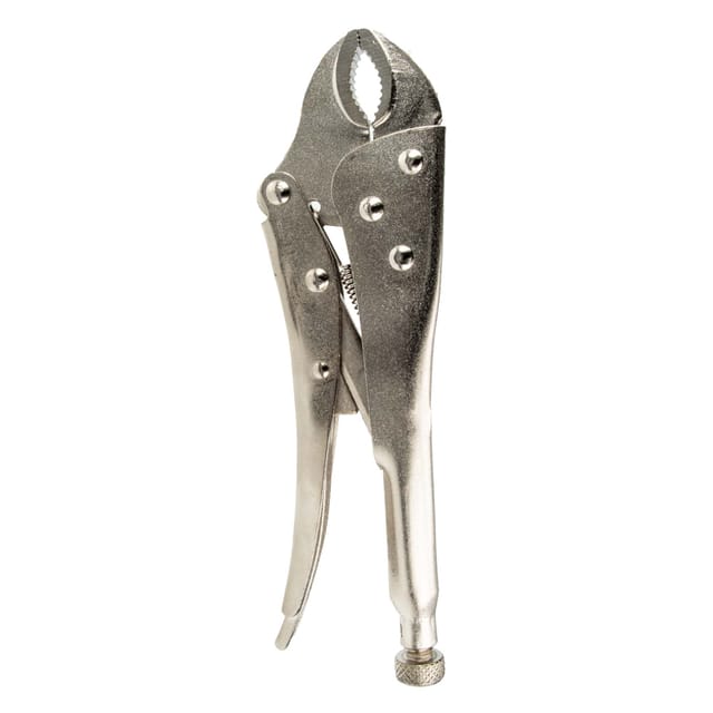 Masterproof Professional - Universal Gripzange Feststellzange 225 mm, Einhandbedienung, vernickelt