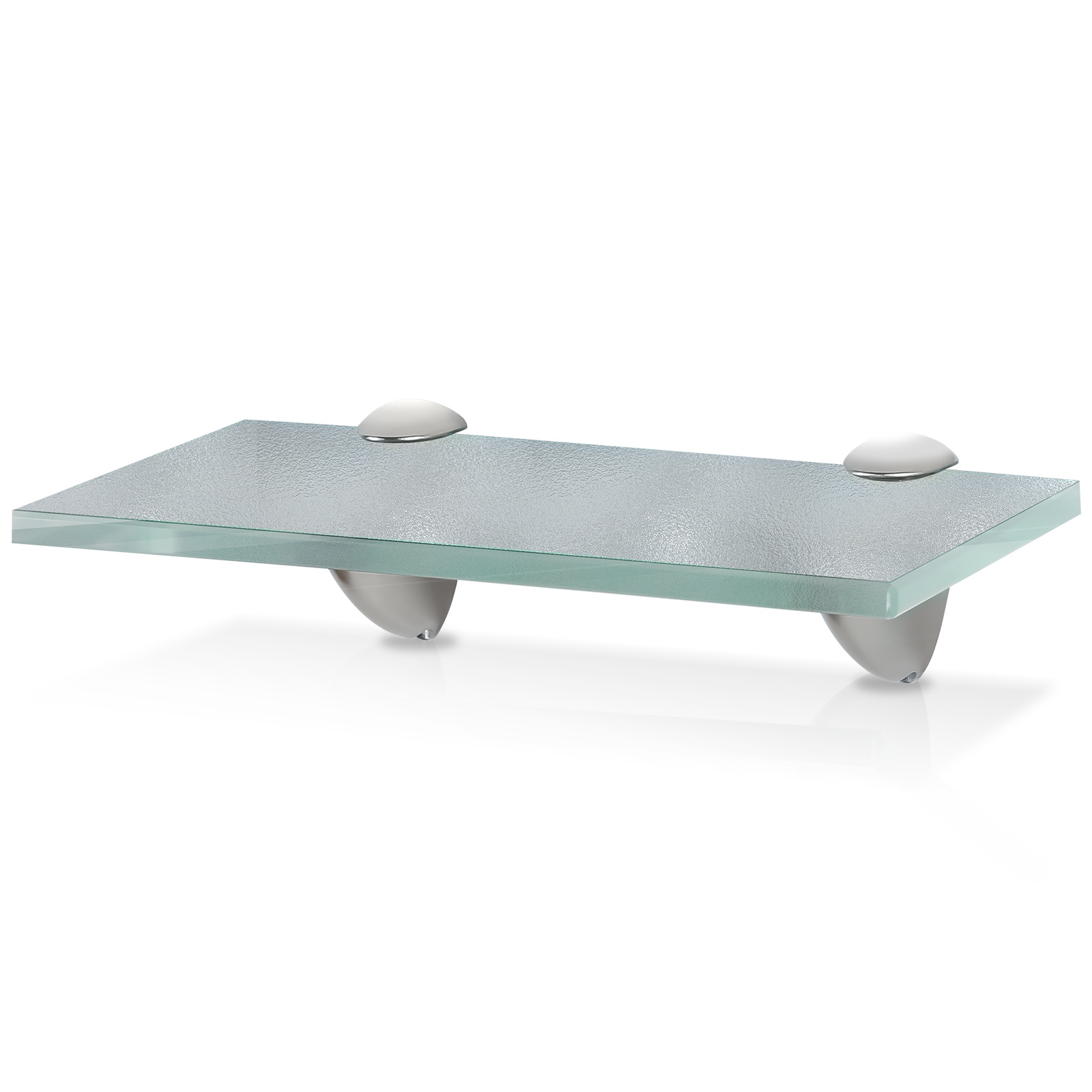 Tolletour Glasboden Wandregal 20 X 10 X 0,8 Cm, Glasregal Milchglas Mit Halterung, Badregal Ablage Hängeregal Für Badezimmer