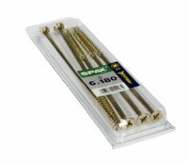 Spax - Universalschrauben 6.0 x 180 mm pz 3 - 5 Stk. Holzschrauben