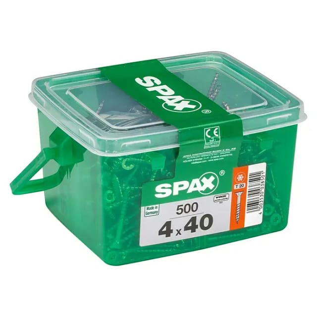 Spax - Universalschrauben 4.0 x 40 mm tx 30 - 500 Stk. Holzschrauben