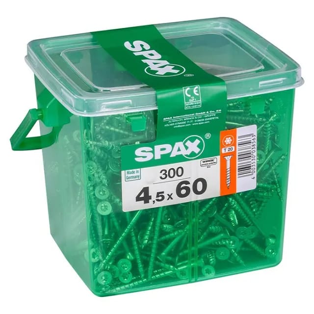Spax - Universalschrauben 4.5 x 60 mm tx 20 - 300 Stk. Holzschrauben