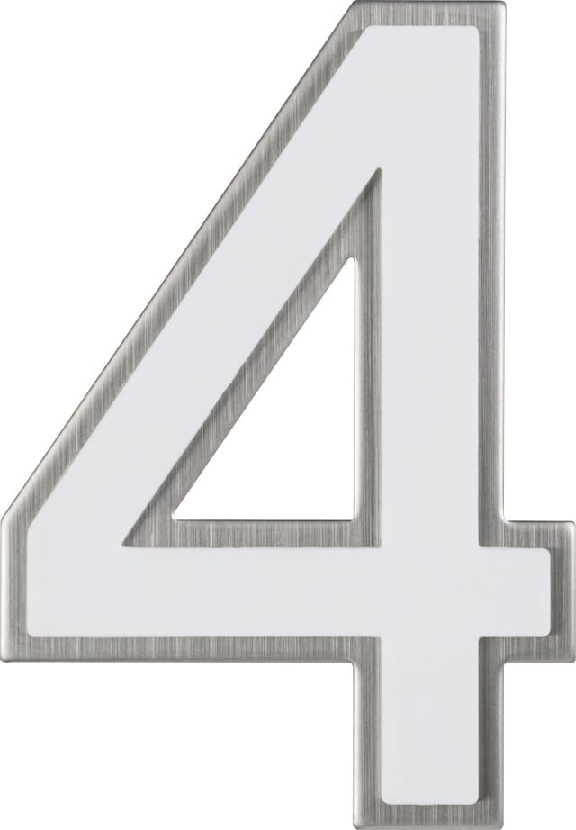 Ouvre&deco - Alpertec Hausnummer 4 Nachtleuchtend Hausnummern Hausnummerschild