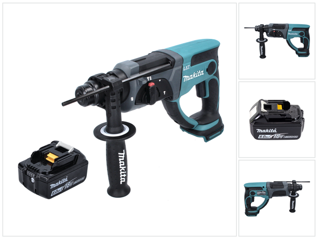 Dhr 202 G1 Akku Kombihammer 18 v 2,0 j sds Plus + 1x Akku 6,0 Ah - ohne Ladegerät - Makita