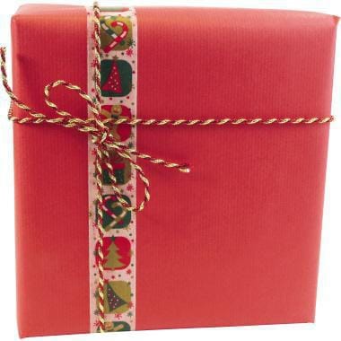 Geschenkpapier 70 cm x 3 m (b x l) Kraftpapier karminrot