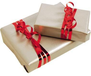 Geschenkpapier 70 cm x 3 m (b x l) Kraftpapier silber