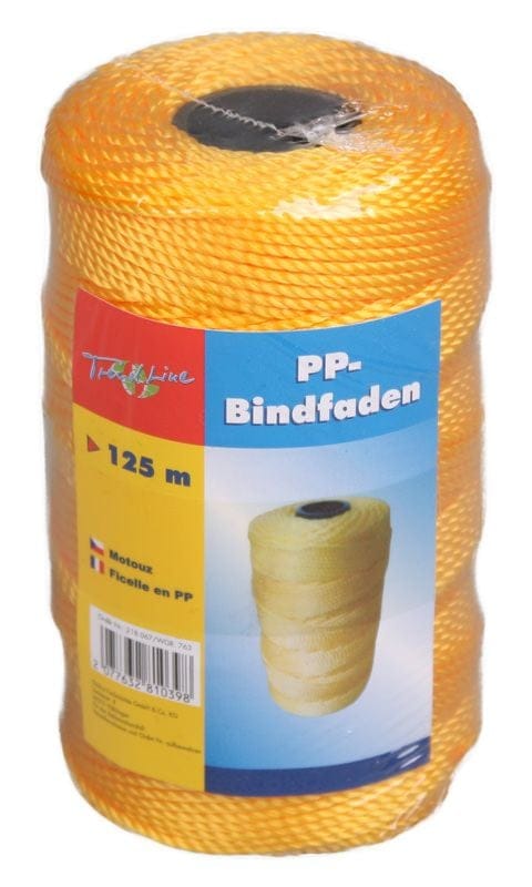 Trendline - Bindfaden Orange 125m Packschnur Verpackungsfaden Garn Polypropylen
