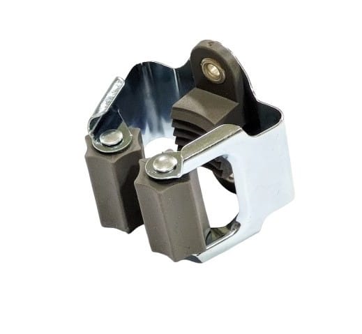 Gerätehalter 6 x 6 x 6cm Besenhalter Werkzeughalter Geräteleiste Stahl - Trendline